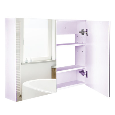 Double Door Wall Mounted Bathroom Mirror