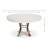 Tower Oak Round Solid Wood Top Dining Table-114022762