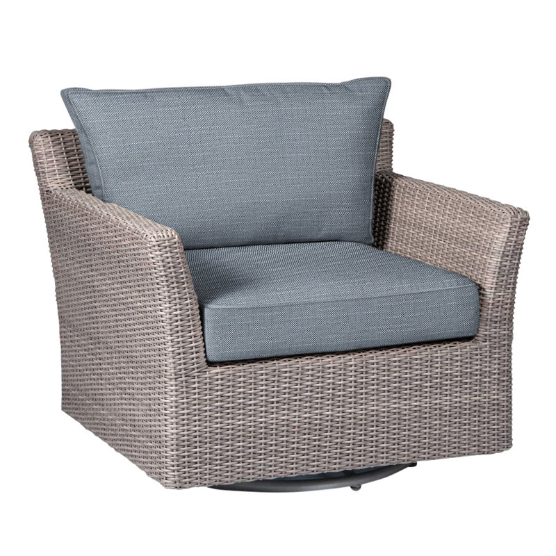 Fauteuil oscillant tissé Club - Huître, Welt, InsideOut® Rollo ‑ lin Chambray, Huître