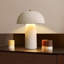 Lampe de table moderne en céramique avec abat-jour dôme
