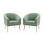 Fauteuil demi-tonneau en polyester 27,5 po Audwin-1660748951