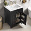 Meuble-lavabo moderne 24 po avec évier en bois d'hévéa Quarryn-1436977386