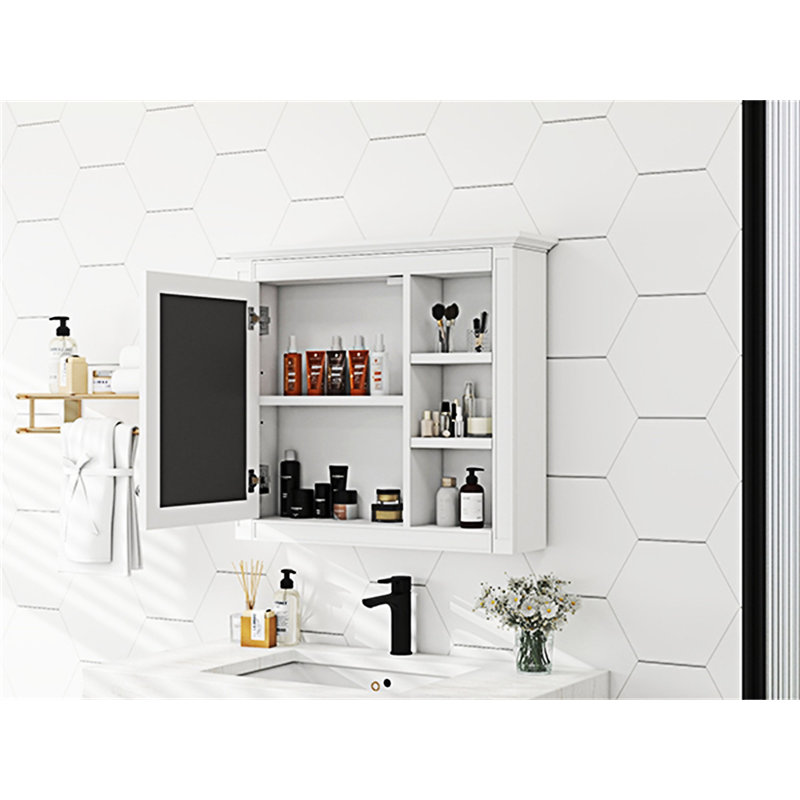 Armoire à pharmacie murale avec miroir, Blanc