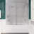 Don 60'' - W x 62'' H Single Added Door Frameless Tub Door with TSUNAMI GUARD-21120997