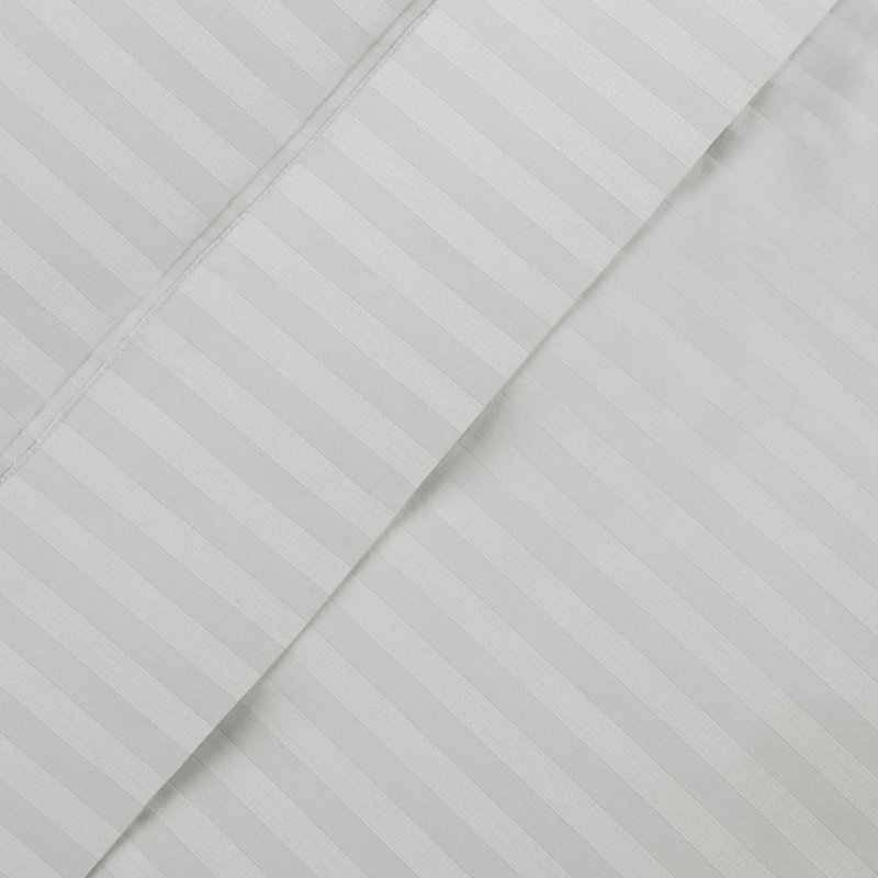 400 Thread Count Striped Standard Cotton Pillowcase Case Pack (Set of 2), Standard