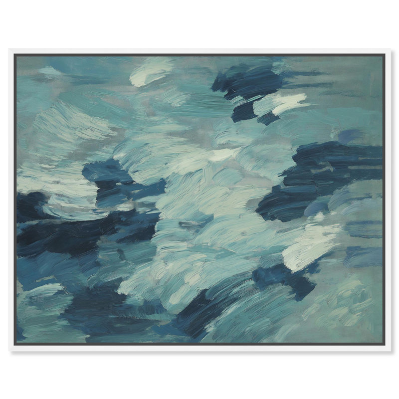 Impression sur toile «Unrily Sea I» par Art Remedy, H 16 po x l 20 po, Toile tendue avec châssis