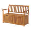 Banc de rangement d'extérieur en bois d'acacia l 47 po Londonderry