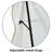 Irregular Wavy Full-Length Mirror – Large Floor Or Wall-Mounted Standing Mirror With Flannel-Wrapped Wooden Frame, Ideal For Bedroom & Living Room-1071336733