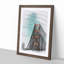 The Golden Gate Bridge Abstract Art - Picture Frame Graphic Art Print-55737678-55737679