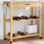 Kitchen Trolley MONZA 84X40x90 Cm Solid Wood Pine-2096108389