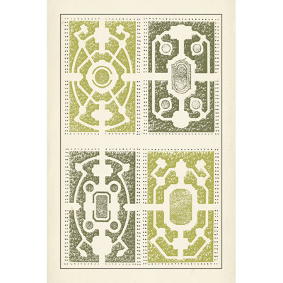 Garden Maze II by J.F. Blondel - Wrapped Canvas Print