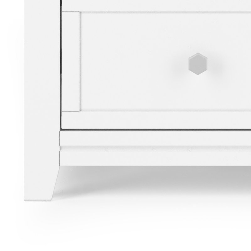 Commode 3 tiroirs Atwood Child Craft, Blanc mat