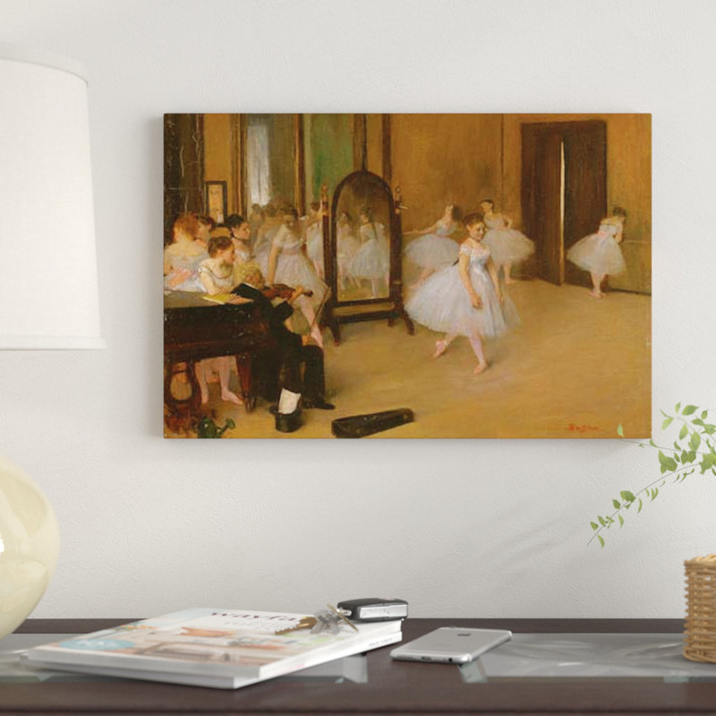 La catégorie danse, 1871' art sur toile, H 26 po x l 40 po x P 1,5 po, Pas de tapis, Toile tendue