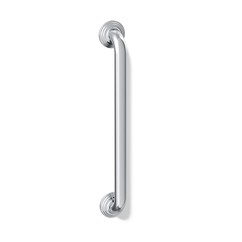 Traditional Grab Bar, Polished Stainless, 18"W