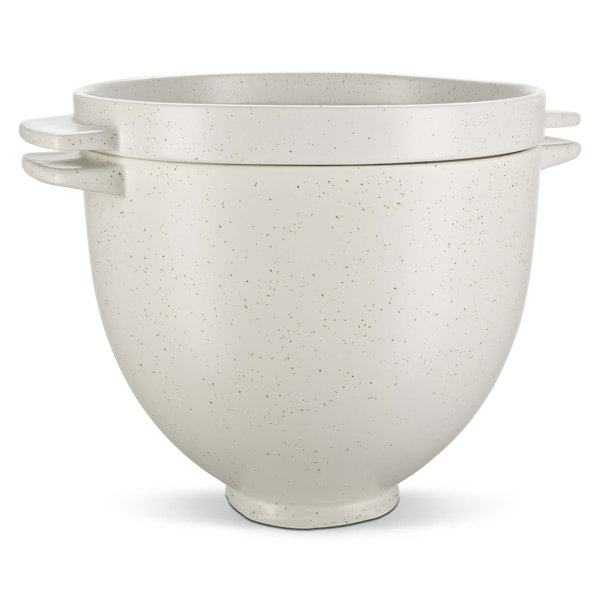 KitchenAid 5 Quart Ceramic Bowl for all KitchenAid 4.5-5 Quart Tilt-Head  Stand Mixers KSM2CB5PPY, Poppy