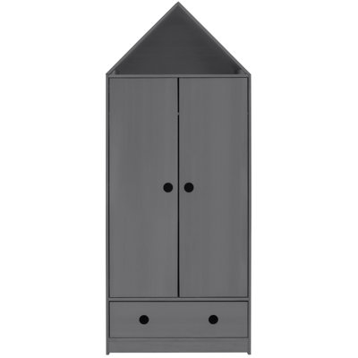 Glosco 2 Door Solid Wood Wardrobe