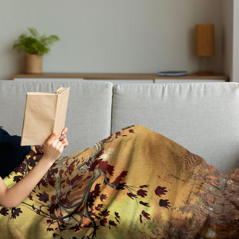 Hand Woven Throw Blanket, 50" x 70"