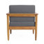 Fauteuil club en bois