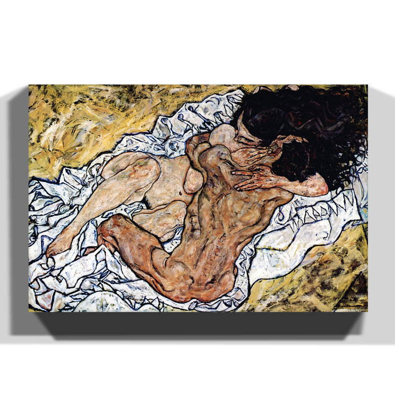 Egon Schiele - Wrapped Canvas Painting, 70cm H x 100cm W