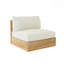 26'' Wide Outdoor Teak Loveseat with Sunbrella Cushions