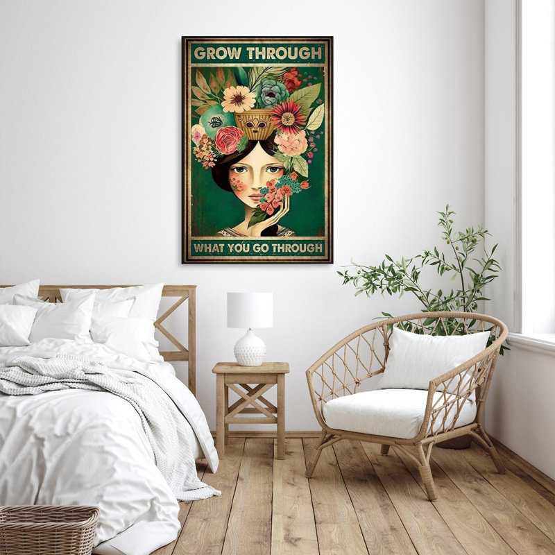 «Seager Flowers Grow Through», impression sur toile, H 36 po x l 24 po x P 1,25 po