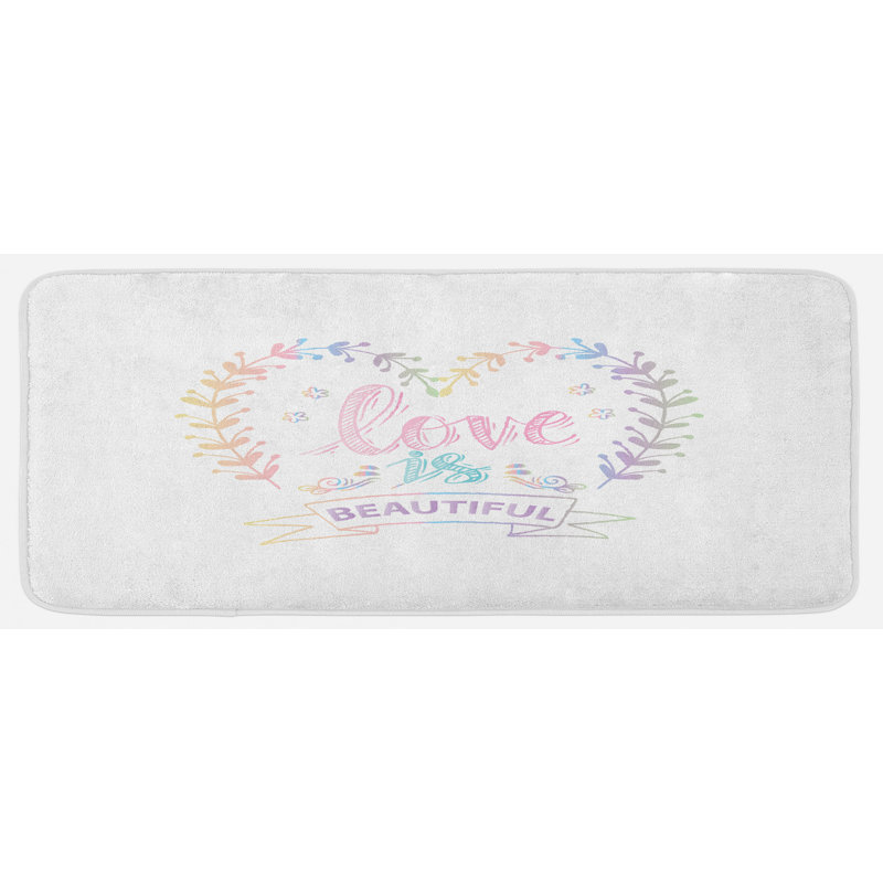Tapis de cuisine romantique