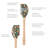 Tovolo Spatulart Merry and Bright Silicone Spatula with Wood Handle