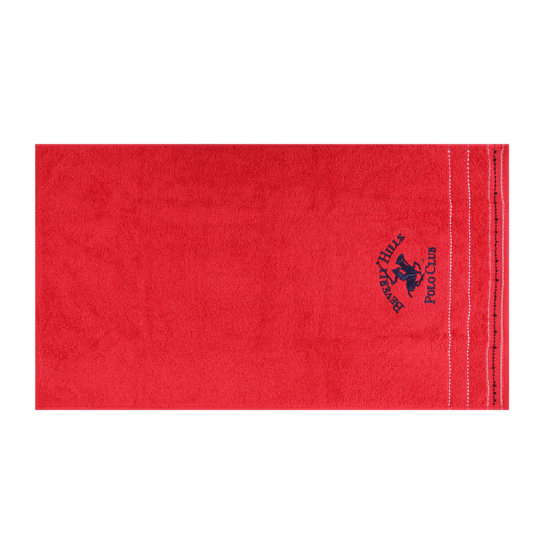Ensemble de serviettes 100% coton 2 pièces Benuel, Rouge