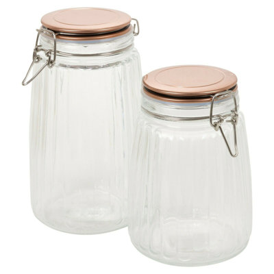 Glass Jar - Set of 2