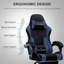LUCKRACER Adjustable Reclining Ergonomic Swiveling PC & Racing Game Chair with Footrest-129584377-113244922