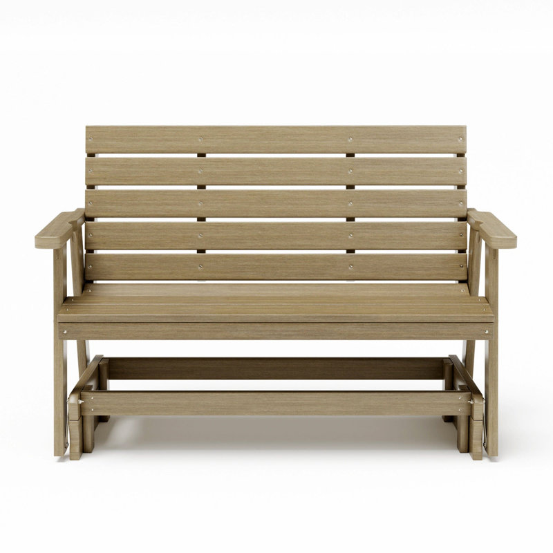  Fauteuil oscillant en composite de polyester de 5 pieds Amish Made - grain de bois de bouleau, Grain de bois de bouleau