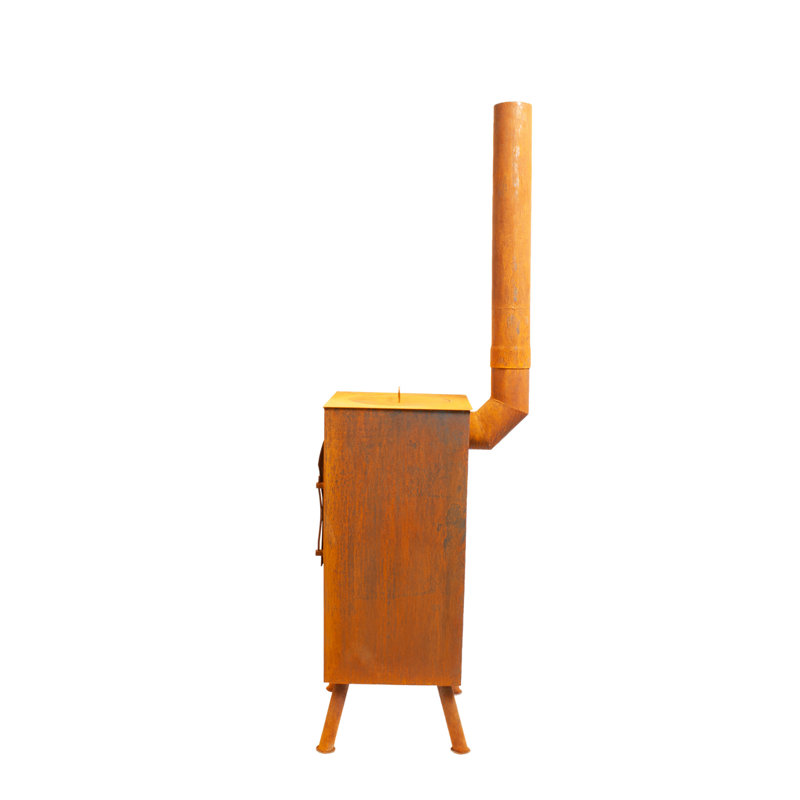Triangle Steel Chimnea, Orange