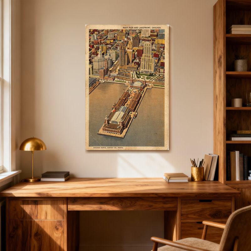 Scenic & Cityscapes Navy Pier et Lakefront Chicago, H 30 po x l 20 po
