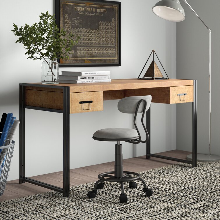 Borough Wharf Lynnhurst Solid Wood Writing Desk & Reviews | Wayfair.co.uk