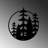 Elegant Black Metal Wall Accessory, 19.7 x 18.1 inches | 100% Durable Metal, Thickness: 0.06 inches | Lightweight at 2.1 lbs | Easy Wall Hanging Design | Perfect for Modern Home Décor & Stylish Interiors