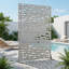 Freestanding Steel Privacy Screen Fence Panels Metal Trellis Outdoor Divider for Patio, Balcony, Backyard, Pool, Indoor Room-1545766914-1545766916