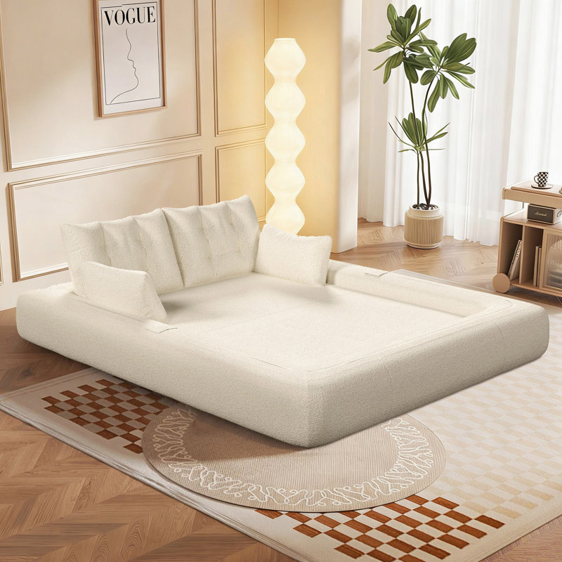 Boneless Human Modern Multifunctional Compression Sofa Bed Expandable Design Comfortable Support Space Saving Living Room And Bedroom Dual Use