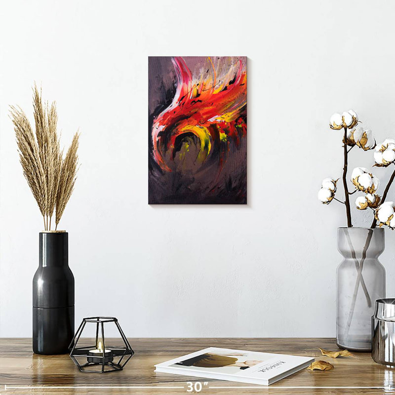 Brampt Abstract Phoenix, 12" H x 8" W