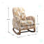 Chaise berçante rembourrée Peral