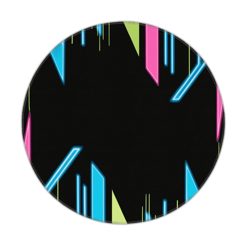 Vibrance Path Indoor And Outdoor Area Rug, Round 5'