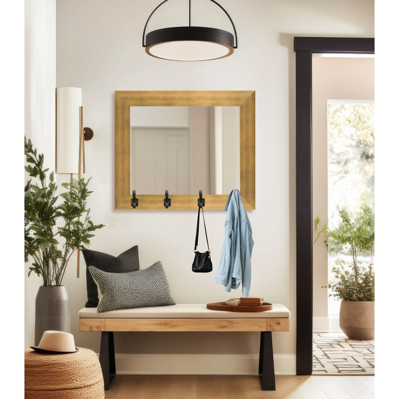 Miroir Tecopa, Chêne / acier