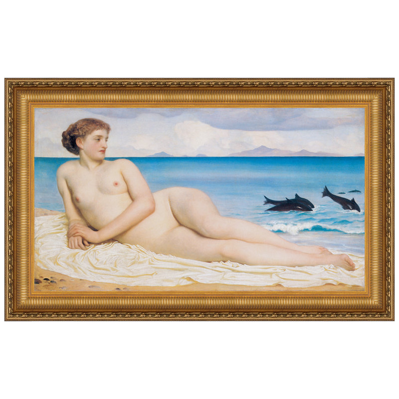 Actaea The Nymph Of The Shore, 1868 Print by Frederic Leighton, 26.25" H x 41.25" W x 1.875" D