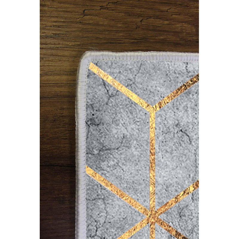 Premium Hall Carpet (3.3 x 9.8 ft), 100% Polyester, 8 mm Pile Height | Antibacterial, Non-Slip PVC Dot Underside, 650 gr/m² | Machine Washable, 3D Digital Printing | Ideal for Living Room & Entryways, Durable & Stylish Design
