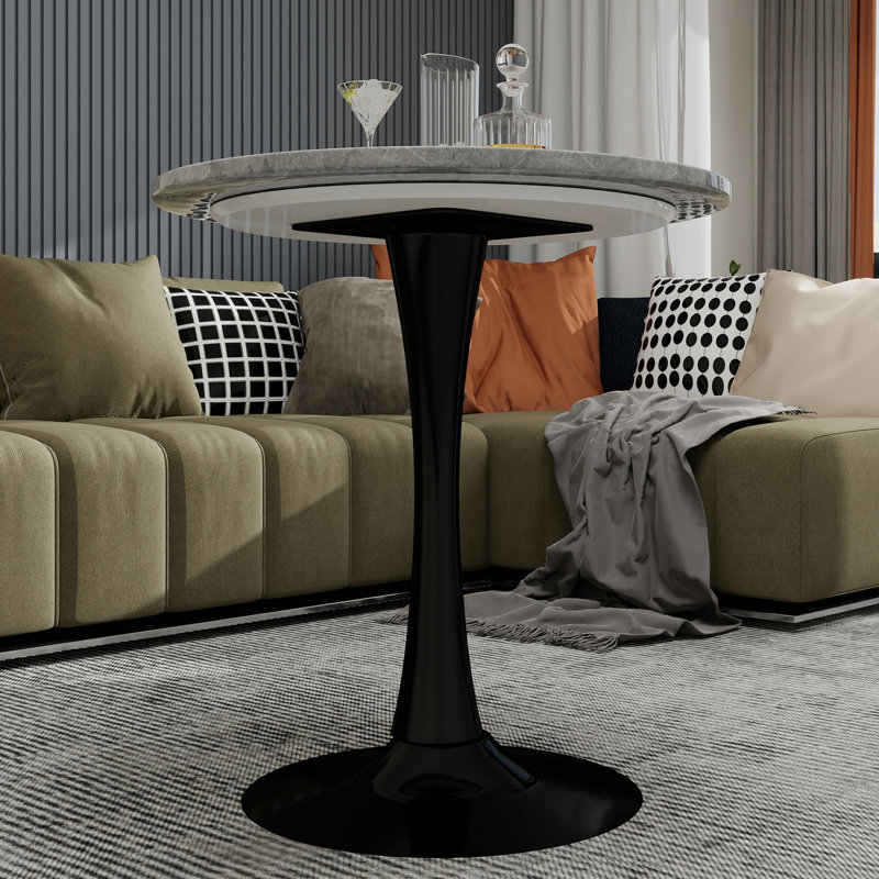 Table basse noire 27,6 pouces