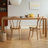 Burlywood Rectangular Solid Wood Dining Table-11673418