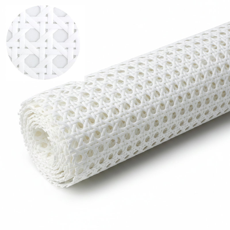 Rouleau de rotin en plastique de 16 po x 108 po, sangle de canne pour décoration en rotin, matériel pour la réparation de meubles, bricolage, armoires