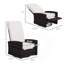 Fauteuil inclinable pivotant en osier-1292700092