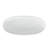 65 in. x 30 in. Solid Surface Freestanding Soaking Bathtub with Center Drain in Matte White