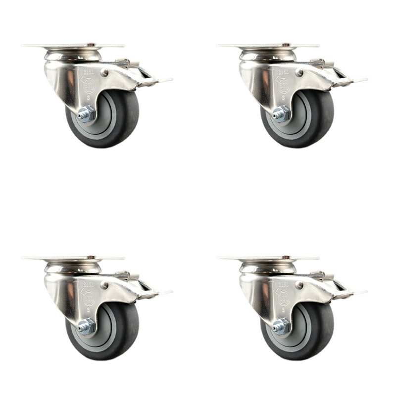 Thermoplastic Rubber Casters