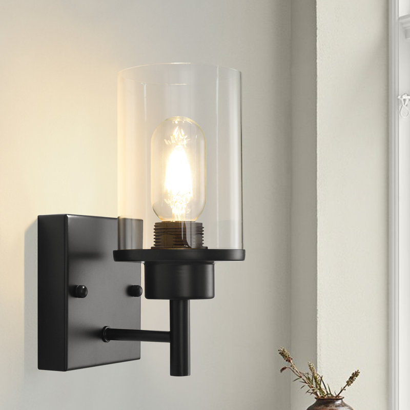 Luminaires de meuble-lavabo noir industriel rétro